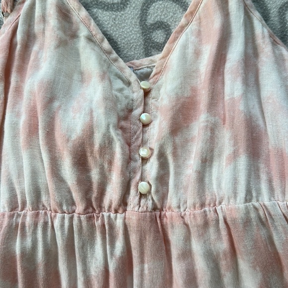 Rails Delilah Peach Pink Tie Dye Midi Dress - Picture 5 of 8